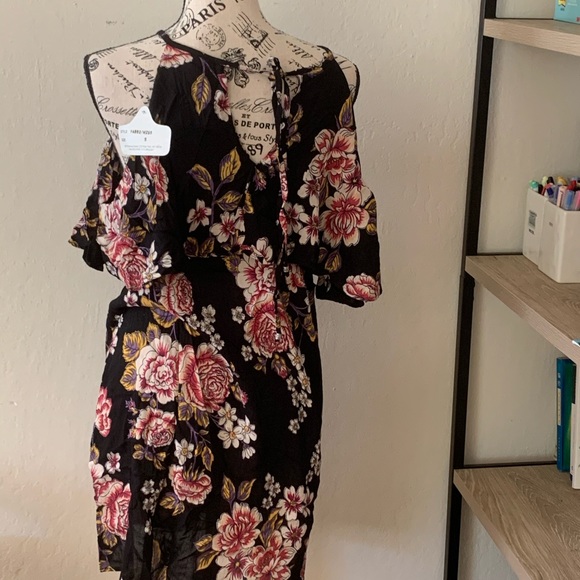 Floral cold shoulder summer dress - Picture 5 of 5
